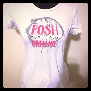 all i need is posh and caffeine perfectly posh t shirt